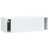 Wall-Mounted TV Cabinet White 98 x 41 x 30 cm Engineered Wood 898015