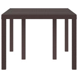 Garden Dining Table Brown 150 x 100 x 73 cm Poly Rattan 871685