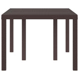 Garden Table Brown 150 x 100 x 73 cm Poly Rattan 871685
