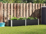 Garden Raised Bed 200x50x54 cm WPC Grey 318095