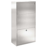 Parcel Drop Box Silver 44 x 22 x 82 cm Stainless Steel 874923