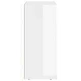 Sideboard High Gloss White 59 x 35 x 80.5 cm Engineered Wood 891318