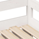 Daybed with Trundle and Drawers without Mattress White 90x200 cm 3302172