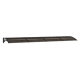 Door Canopy Black 350x75 cm Polycarbonate 153593