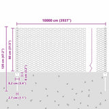 Welded Wire Fence 100 x 0.8 m PVC-Coated Steel Green 3336784