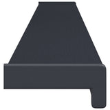 Window Sill Anthracite with wood grain 120 x 15 x 4.5 cm PVC 42046948