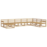 Outdoor Sofa Set 8 pcs White Solid Acacia Wood 3386853