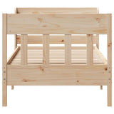 Bed Frame without Mattress 75x190 cm Small Single Solid Wood Pine 3307029