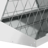 Hay Feeder Silver 71 x 33 x 70 cm Galvanised Steel 874632