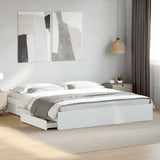 Bed Frame with Drawers without Mattress White 180x200 cm Super King 3280636