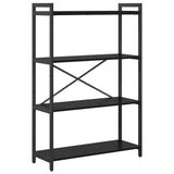 Bookshelf Black Oak 80 x 30 x 120 cm Engineered Wood 868419
