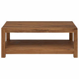 Coffee Table Natural 100 x 50 x 40 cm Solid Teak Wood 42024252