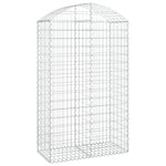 Arched Gabion Basket 100x50x160/180 cm Galvanised Iron 153438