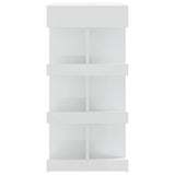 Bar Table with Storage Rack High Gloss White 100x50x101.5 cm 809455