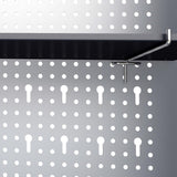 Wall Mounted Tool Cabinet Industrial Style Metal Grey and Black 145354