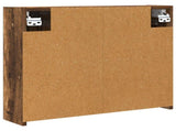 Bathroom Mirror Cabinet Smoked Oak 60 x 14.5 x 50 cm 889075