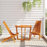 Chair 2 pcs Brown 69 x 56 x 84 cm Solid Acacia Wood 4103891