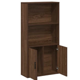 Bookcase Brown Oak 60x24x120 cm Engineered Wood 860424