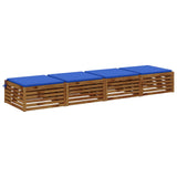 4-Piece Seat Cushions SOEST 4 pcs 100% Polyester Royal Blue 944792