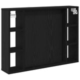 Mirror Cabinet Black Oak 76 x 15 x 55 cm Engineered Wood 862104