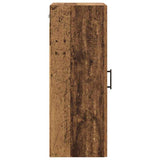Wall Mounted Cabinet Old Wood 34.5 x 34 x 90 cm Engineered Wood 882439