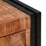Highboard with Doors Brown Solid Reclaimed Wood and Metal 4104768