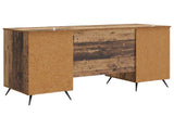 Desk with Shelf Old Wood 142.5 x 50 x 75 cm Engineered Wood 3414637