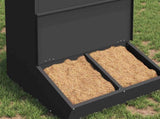 Pig Feeder Black 55 x 51 x 91.5 cm Cold-Rolled Steel 874639