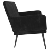Bench Black 108 x 79 x 79 cm Velvet 42024044