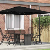 Roma Parasol Black 286 x 284 x 265 cm Aluminium and Polyester 42003339