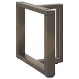 Coffee Table Legs T-Shaped 2 pcs Black 50x25x cm Steel 4013031