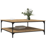 Coffee Table Artisan oak 100 x 100 x 40 cm Engineered Wood 883501