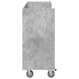 Golf Cabinet with Wheel Plain Concrete Grey 120 x 45 x 98 cm 899474