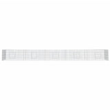 5-Panel Rabbit Cage 541x109x54 cm Galvanised Iron 171566