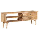 TV Cabinet 140x30x50 cm Solid Mango Wood 320797