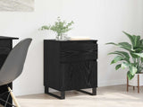 Sideboard with Drawer Black oak 35 x 40 x 70 cm Engineered wood 881770