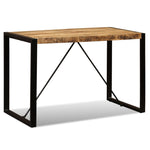 ZNTS Dining Table Solid Rough Mango Wood 120 cm 243996