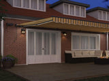 Retractable Awning Multicolour 600 x 350 cm Fabric 3331738