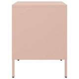 Bedside Cabinets 2 pcs Pink 36x39x50.5 cm Steel 842925