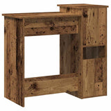 Desk with Shelves Old Wood 84x40x78 cm Engineered Wood 860452