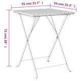 ZNTS 3 Piece Folding Bistro Set Grey Poly Rattan 319991