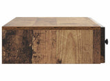 Wall-Mounted Side Table Old Wood 87.5 x 34.5 x 17 cm 898163