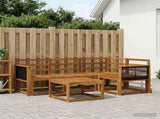 Outdoor Sofa Set 5 pcs Natural Solid Acacia Wood 3385190