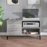 Record Cabinet Grey Sonoma 84.5x38x48 cm Engineered Wood 831955