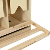 Chicken Laying Nest 3 Compartments 93x40x65 cm Solid Pine Wood 170655