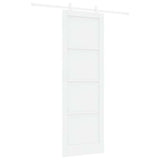 Sliding Door Manual White 78 x 232 cm Solid pine wood and steel 3333559