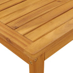 3 Piece Balcony Set with Cushions Solid Wood Acacia 365856