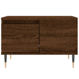 Coffee Table Brown Oak 55x55x36.5 cm Engineered Wood 830755