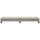 Box Spring Bed Frame Light Grey 90x200 cm Velvet 3120748
