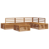 Outdoor Sofa Set 5 Piece Natural Solid Acacia Wood 3374094